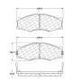 CENTRIC PARTS 102.02660 C-Tek Semi-Metallic Brake Pads with Shims