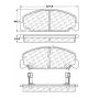 CENTRIC PARTS 102.02730 C-Tek Semi-Metallic Brake Pads with Shims