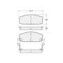 CENTRIC PARTS 102.02740 C-Tek Semi-Metallic Brake Pads with Shims