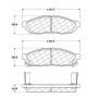 CENTRIC PARTS 102.02810 C-Tek Semi-Metallic Brake Pads with Shims
