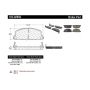 CENTRIC PARTS 102.02850 C-Tek Semi-Metallic Brake Pads with Shims