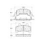 CENTRIC PARTS 102.02890 C-Tek Semi-Metallic Brake Pads with Shims