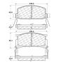 CENTRIC PARTS 102.02910 C-Tek Semi-Metallic Brake Pads with Shims