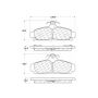 CENTRIC PARTS 102.02940 C-Tek Semi-Metallic Brake Pads with Shims