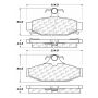 CENTRIC PARTS 102.02950 C-Tek Semi-Metallic Brake Pads with Shims