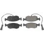 CENTRIC PARTS 102.02980 C-Tek Semi-Metallic Brake Pads with Shims