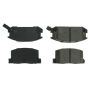 CENTRIC PARTS 102.03090 C-Tek Semi-Metallic Brake Pads with Shims