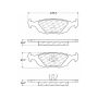 CENTRIC PARTS 102.03220 C-Tek Semi-Metallic Brake Pads with Shims