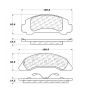 CENTRIC PARTS 102.03260 C-Tek Semi-Metallic Brake Pads with Shims