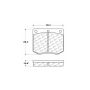CENTRIC PARTS 102.03300 C-Tek Semi-Metallic Brake Pads with Shims