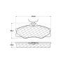 CENTRIC PARTS 102.03380 C-Tek Semi-Metallic Brake Pads with Shims