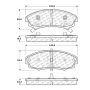 CENTRIC PARTS 102.03530 C-Tek Semi-Metallic Brake Pads with Shims