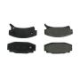 CENTRIC PARTS 102.03540 C-Tek Semi-Metallic Brake Pads with Shims