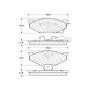 CENTRIC PARTS 102.03670 C-Tek Semi-Metallic Brake Pads with Shims