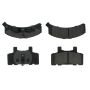 CENTRIC PARTS 102.03680 C-Tek Semi-Metallic Brake Pads with Shims