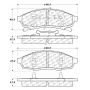 CENTRIC PARTS 102.03760 C-Tek Semi-Metallic Brake Pads with Shims
