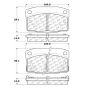 CENTRIC PARTS 102.03780 C-Tek Semi-Metallic Brake Pads with Shims
