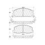 CENTRIC PARTS 102.03880 C-Tek Semi-Metallic Brake Pads with Shims