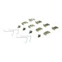 CENTRIC PARTS 102.03890 C-Tek Semi-Metallic Brake Pads with Shims