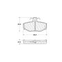 CENTRIC PARTS 102.03910 C-Tek Semi-Metallic Brake Pads with Shims