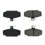 CENTRIC PARTS 102.03910 C-Tek Semi-Metallic Brake Pads with Shims