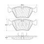 CENTRIC PARTS 102.03941 C-Tek Semi-Metallic Brake Pads with Shims
