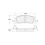 CENTRIC PARTS 102.03980 C-Tek Semi-Metallic Brake Pads with Shims
