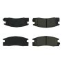 CENTRIC PARTS 102.03980 C-Tek Semi-Metallic Brake Pads with Shims
