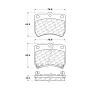CENTRIC PARTS 102.04020 C-Tek Semi-Metallic Brake Pads with Shims