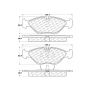 CENTRIC PARTS 102.04030 C-Tek Semi-Metallic Brake Pads with Shims