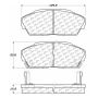 CENTRIC PARTS 102.04090 C-Tek Semi-Metallic Brake Pads with Shims