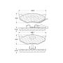 CENTRIC PARTS 102.04140 C-Tek Semi-Metallic Brake Pads with Shims