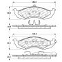 CENTRIC PARTS 102.04170 C-Tek Semi-Metallic Brake Pads with Shims