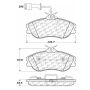 CENTRIC PARTS 102.04190 C-Tek Semi-Metallic Brake Pads with Shims