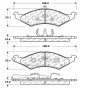 CENTRIC PARTS 102.04210 C-Tek Semi-Metallic Brake Pads with Shims