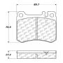 CENTRIC PARTS 102.04240 C-Tek Semi-Metallic Brake Pads with Shims