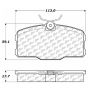 CENTRIC PARTS 102.04250 C-Tek Semi-Metallic Brake Pads with Shims