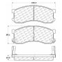 CENTRIC PARTS 102.04280 C-Tek Semi-Metallic Brake Pads with Shims