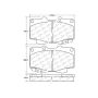 CENTRIC PARTS 102.04360 C-Tek Semi-Metallic Brake Pads with Shims