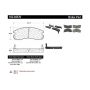 CENTRIC PARTS 102.04370 C-Tek Semi-Metallic Brake Pads with Shims