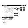 CENTRIC PARTS 102.04550 C-Tek Semi-Metallic Brake Pads with Shims