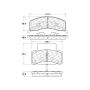CENTRIC PARTS 102.04590 C-Tek Semi-Metallic Brake Pads with Shims