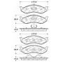 CENTRIC PARTS 102.04770 C-Tek Semi-Metallic Brake Pads with Shims