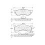 CENTRIC PARTS 102.04780 C-Tek Semi-Metallic Brake Pads with Shims