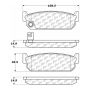 CENTRIC PARTS 102.04810 C-Tek Semi-Metallic Brake Pads with Shims