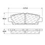 CENTRIC PARTS 102.04880 C-Tek Semi-Metallic Brake Pads with Shims