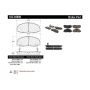CENTRIC PARTS 102.04900 C-Tek Semi-Metallic Brake Pads with Shims