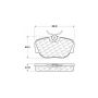 CENTRIC PARTS 102.04930 C-Tek Semi-Metallic Brake Pads with Shims