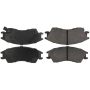 CENTRIC PARTS 102.04980 C-Tek Semi-Metallic Brake Pads with Shims