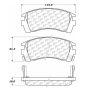 CENTRIC PARTS 102.05090 C-Tek Semi-Metallic Brake Pads with Shims